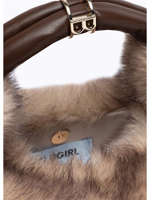 Borsa hobo in faux fur BLUGIRL BLUMARINE | PF5007T0300/10110
